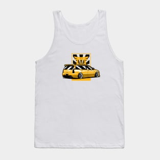 Yellow Lancer Evo Wagon Tank Top